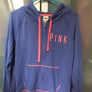 PINK zip up sweatshirt